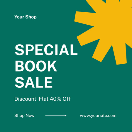 Incredible Books Sale Ad Instagramデザインテンプレート