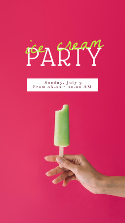  Ice Creams Party Instagram Story Modelo de Design