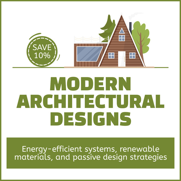 Discount Ad with Offer of Modern Architectural Designs