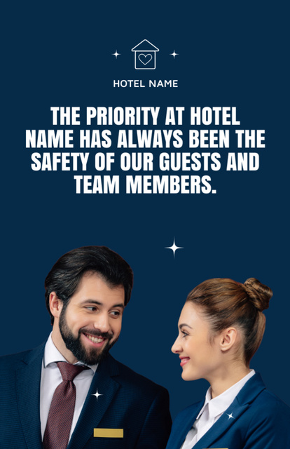 Szablon projektu Hotel Employees in Uniform Flyer 5.5x8.5in