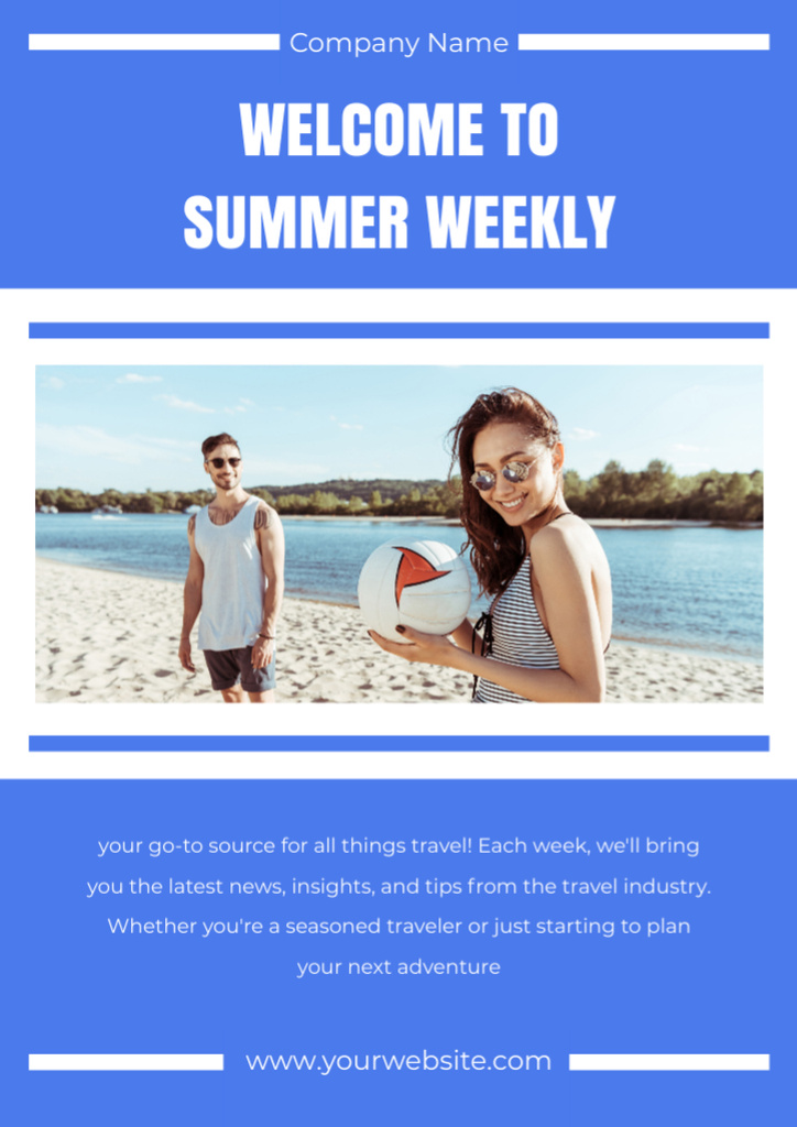 Summer Recreation Trends Newsletter Design Template