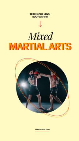 Platilla de diseño Mixed martial arts classes Instagram Story