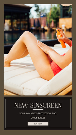 Summer Sunscreens Discount Instagram Story Design Template
