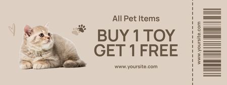 Platilla de diseño All Pet Items Sale in Animal Store Coupon