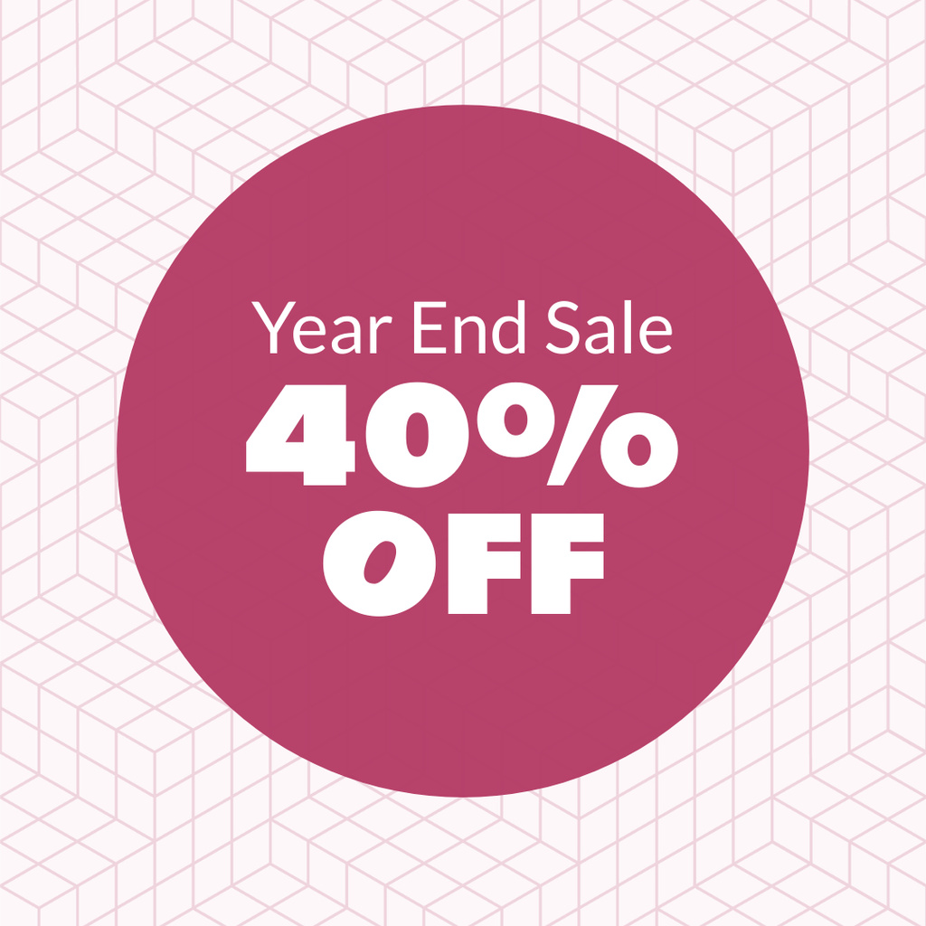 Winter Year End Sale Announcement Instagramデザインテンプレート