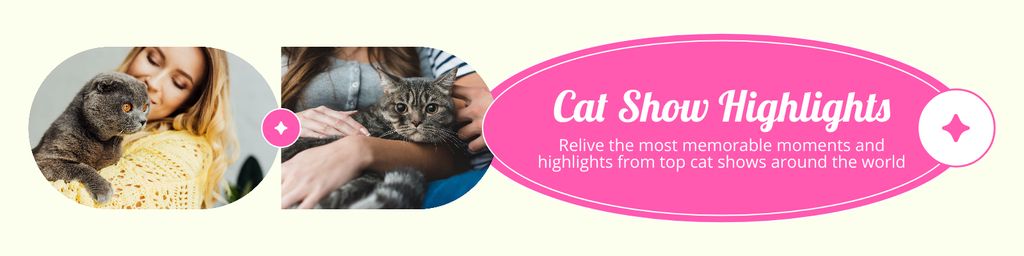Modèle de visuel International Cat Show Highlights - Twitter