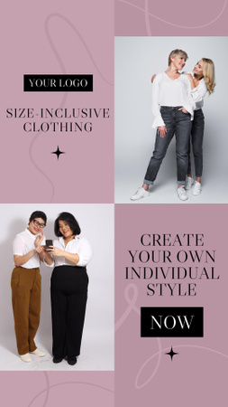 Offer of Size-Inclusive Clothing Instagram Story Design Template