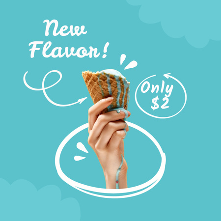 Ice cream Instagramデザインテンプレート