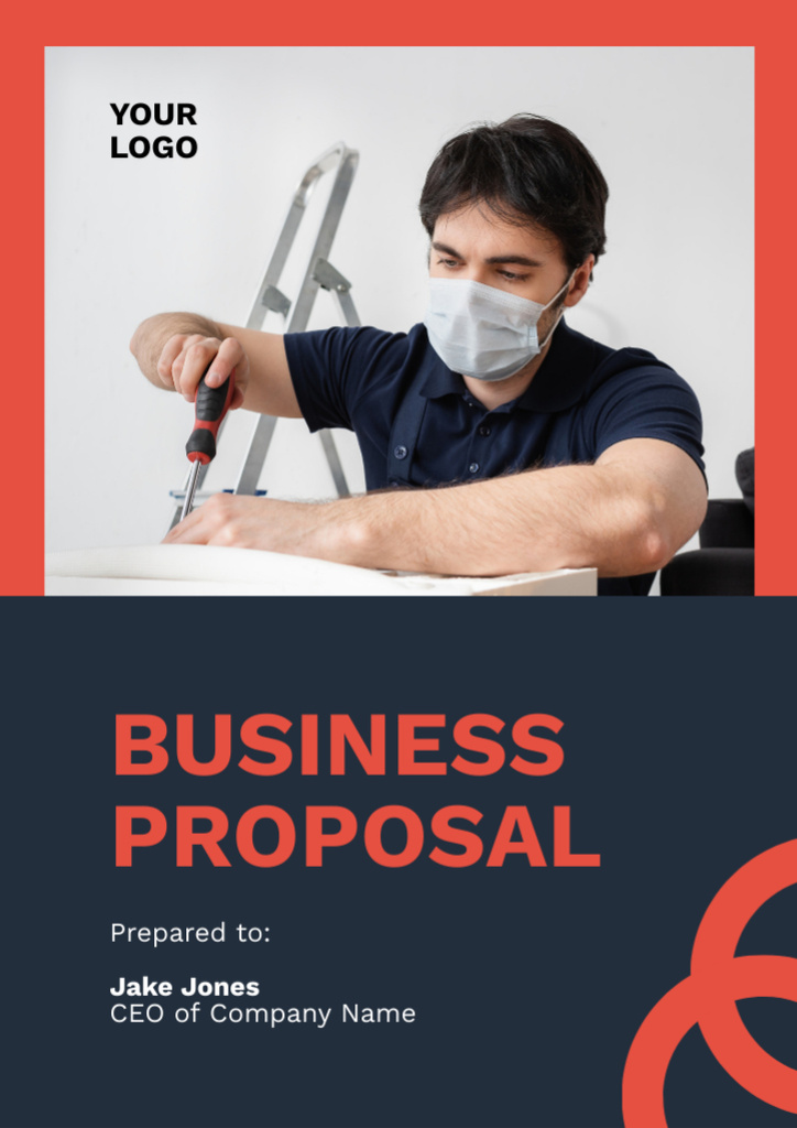 HVAC Solutions for Business Proposal – шаблон для дизайна