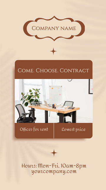 Come And Choose Your Office Instagram Video Storyデザインテンプレート