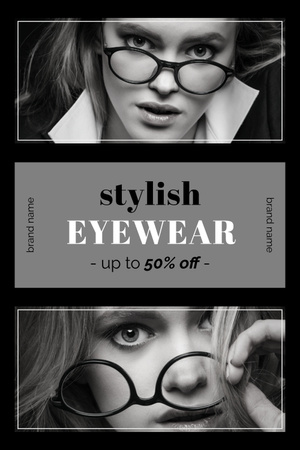 Stylish Eyewear Ad Layout Pinterest Design Template