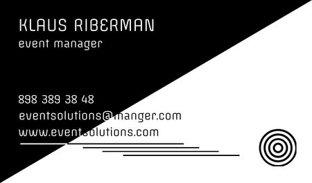 Event planner Contacts Information Business card Design Template