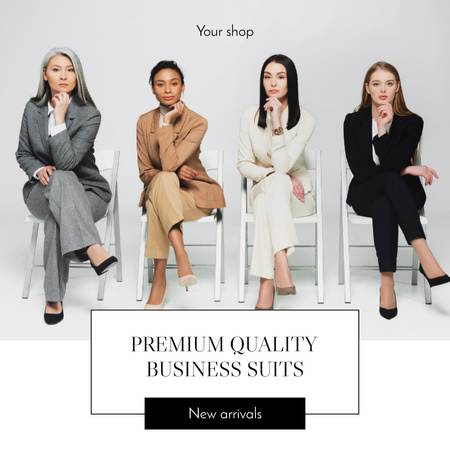 Platilla de diseño Premium Quality Business Suits Sale Offer Animated Post