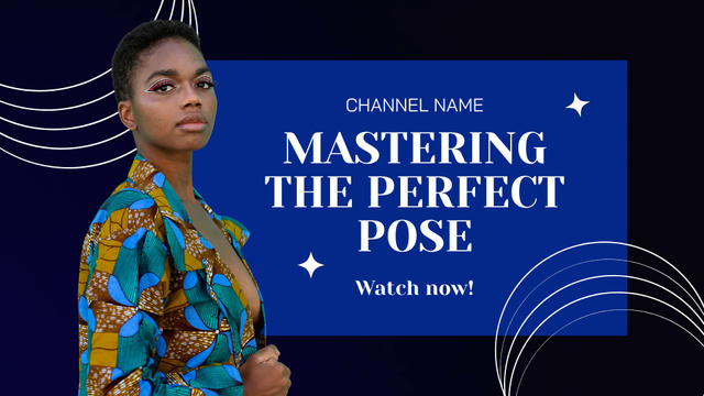Plantilla de diseño de Mastering Perfect Pose In Modeling Episode Vlog YouTube intro 