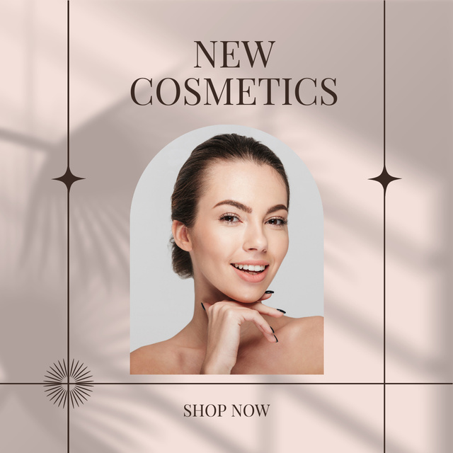 High Quality New Cosmetics Products Promotion In Shop Instagram Design Template