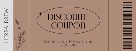 Herbal Seeds Discount Offer Coupon Design Template