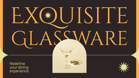 Vlog Episode About Exquisite Glassware For Dinner Youtube Thumbnail Design Template