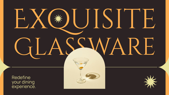 Vlog Episode About Exquisite Glassware For Dinner Youtube Thumbnail Tasarım Şablonu