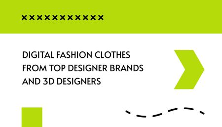 Online Clothing Designer Services Business Card US Design Template