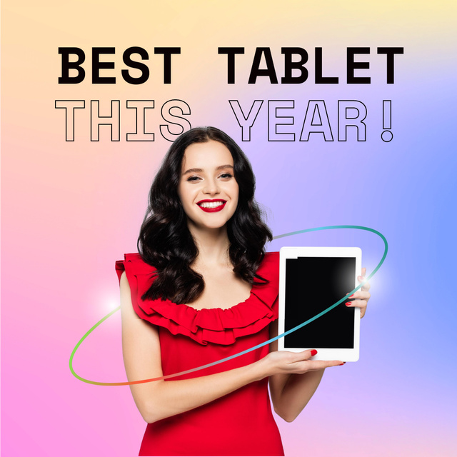 Designvorlage Best Tablet Purchase Offer This Year für Instagram AD