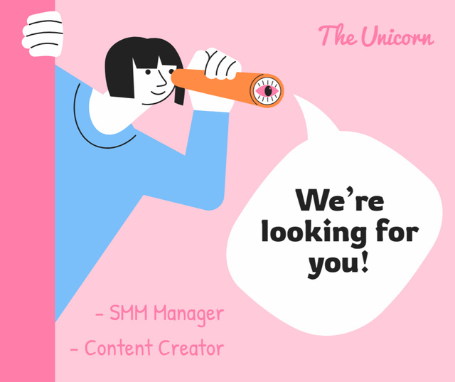 Hiring Announcement for Content Department Specialists Facebookデザインテンプレート