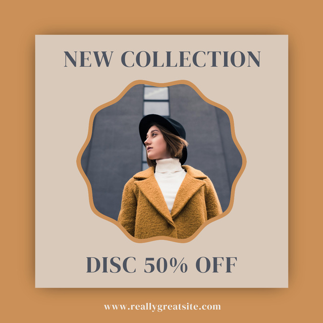 Wearable Sale Announcement for Fashion Collection Instagram Design Template