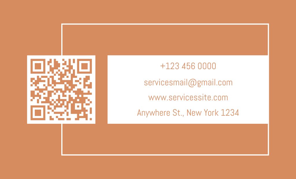 Template di design Home Fireplaces Maintenance Offer on Beige Business Card 91x55mm