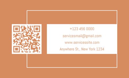 Home Fireplaces Maintenance Offer on Beige Business Card 91x55mm Design Template