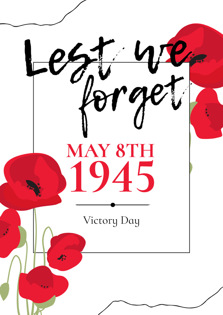Victory Memorial Day Poster – шаблон для дизайну