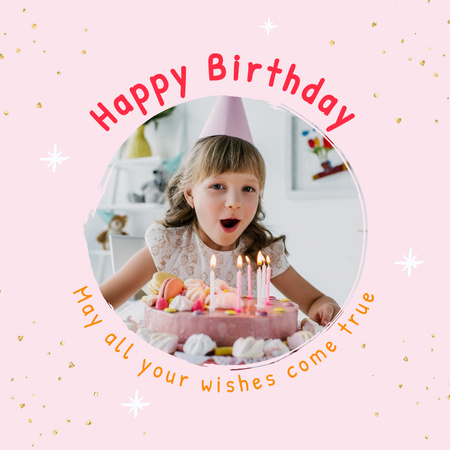 Bright Birthday Holiday Celebration Instagram Design Template