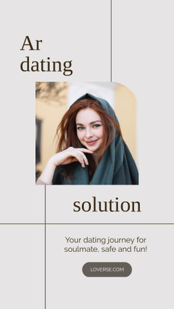 AR Dating App Ad Instagram Video Story Design Template