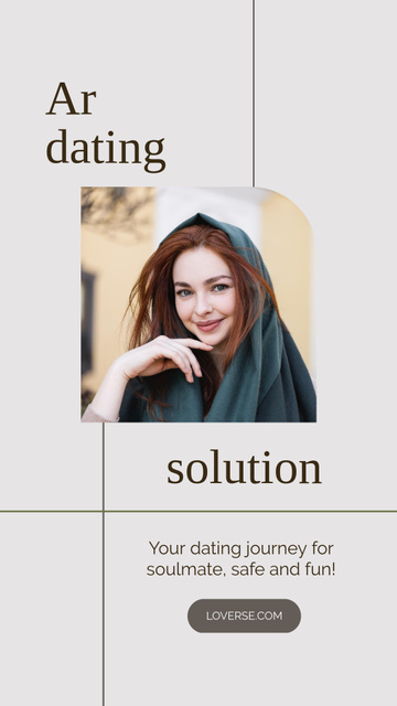 AR Dating App Ad Instagram Video Story Πρότυπο σχεδίασης