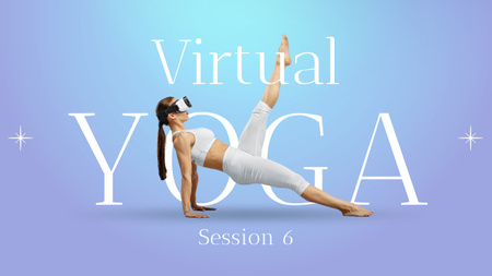 Virtual Reality Yoga Youtube Thumbnail Design Template