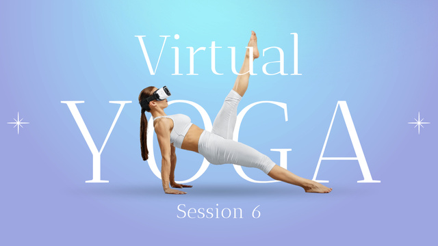 Ontwerpsjabloon van Youtube Thumbnail van Virtual Reality Yoga