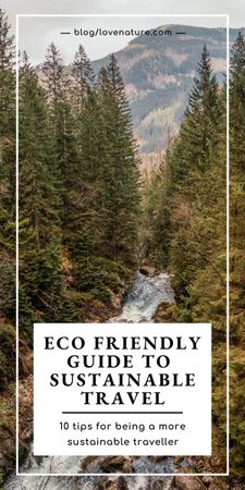 Blog Post About Eco Friendly Guide Graphic Modelo de Design