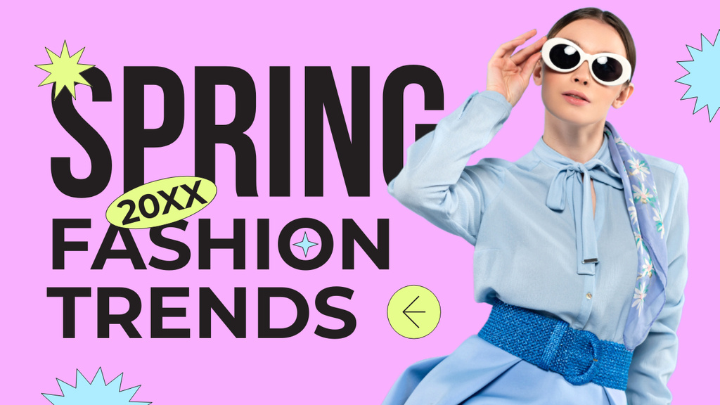 Template di design Spring Trends Offer for Women Youtube Thumbnail