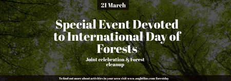 International Day of Forests Special Event Tumblr Design Template