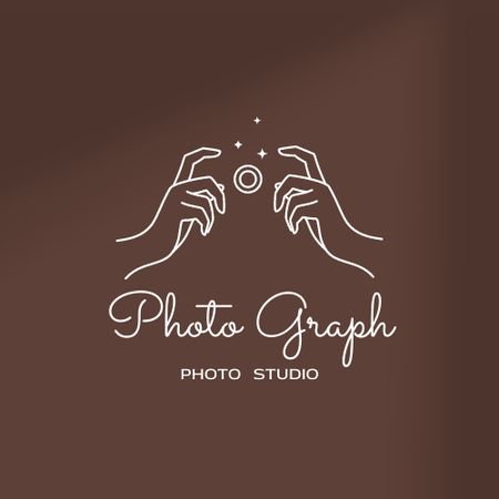 Photo Studio Services Offer Logo Šablona návrhu