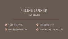 Hair Specialist Services Ad on Brown