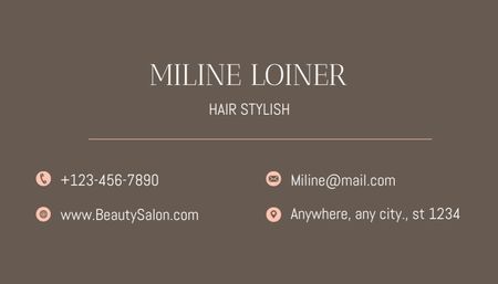 Hair Specialist Services Business Card US Design Template