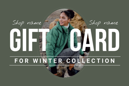 Szablon projektu Special Offer of Winter Fashion Collection Gift Certificate