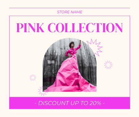 Platilla de diseño Pink Collection of Fancy Dresses Facebook