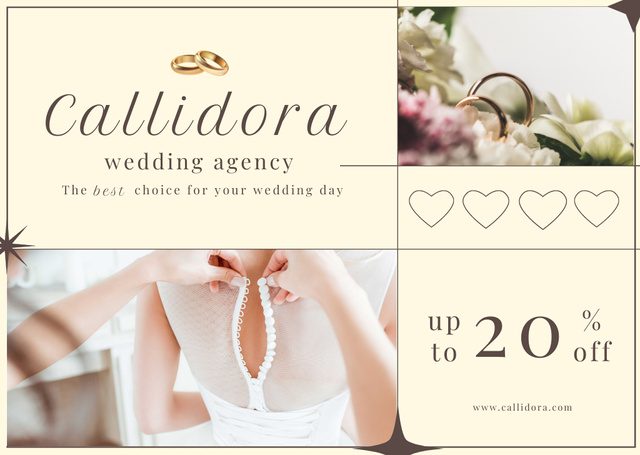 Template di design Discount on Wedding Planner Services Card