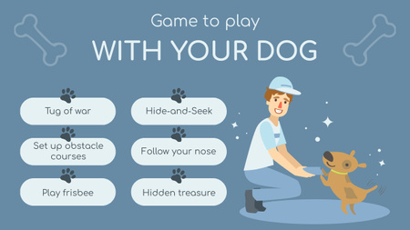 How to Play with Dog Mind Map Design Template