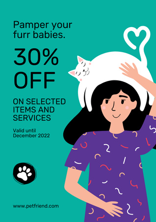 Modèle de visuel affiche de vente d'animaux de compagnie - Poster