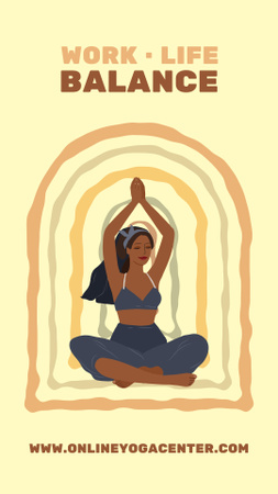 Plantilla de diseño de Work Life Balance Meditation Instagram Story 