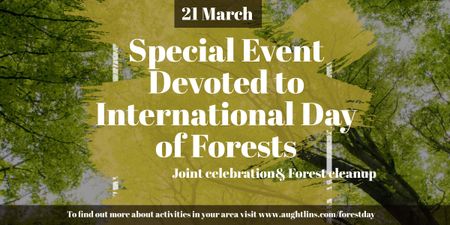 Special Event devoted to International Day of Forests Image tervezősablon