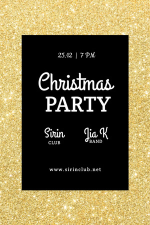 Christmas Party Decorative Bauble Invitation 6x9in Design Template