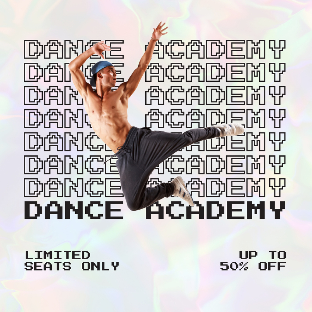 Promo of Dance Academy with Man dancing Breakdance Instagram – шаблон для дизайна