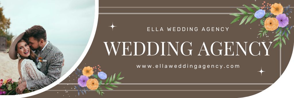 Platilla de diseño Wedding Agency Services with Young Couple in Love Email header